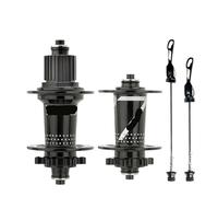 Générique Moyeux de vélo PRO7 24/32 Trous Rayons j-Bend 4 pièces roulement scellé, Compatible for VTT moyeu Libre 8/9/10/11/12 Vitesses(BK 100X9 135X10 MS)