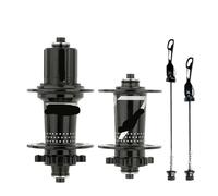 Générique Moyeux de vélo PRO7 24/32 Trous Rayons j-Bend 4 pièces roulement scellé, Compatible for VTT moyeu Libre 8/9/10/11/12 Vitesses(BK 100X9 135X10 HG)