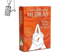 Générique Mudras pour Le Corps, l'esprit et l'esprit - édition de Poche, Papier cartonné, idéal pour Les débutants, Comprend des Cartes et Un Collier