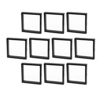 Générique Münzvitrine | 10-teiliges Set mit schwebenden Rahmen | Transparente, elastische Aufhängungsbox für Medaillen, Challenge , Schmuck, Abzeichen und Sammlerstücke.