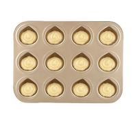 Générique Muffin Pan, Chestnut Shape Metal Non Stick Bakeware, Large Cupcake Baking Mold Tray For Chocolate Candy Jelly Pastries Ice Cubes Party Wedding Holiday Home Kitchen Dessert Making Tool Use