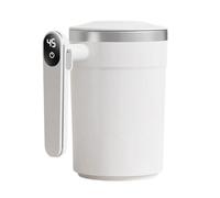 Générique Mug à Café à Agitation - Gobelet Électrique En Acier Inoxydable Rechargeable USB Avec Thermomètre LCD Intégré - Mug à Auto-Mélange avec Couvercle,Pour Boissons Chaudes Thés Chocolats Lattes