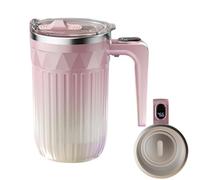 Générique Mug à Café à Agitation Magnétique Automatique - Mug Isotherme Chauffant 450ml | avec Mélangeur Magnétique Automatique Détachable et Rechargeable | pour Chocolat Chaud Café Maison et Bureau