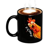 Générique Mug à Café Drôle - 350ml Décoration De Bureau Poulet - Tasses à Café Amusantes Tasses à Boire | pour Thé Lait Eau Jus Hommes Femmes Anniversaire Noël Maison Bureau École