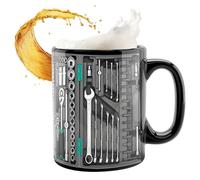 Générique Mug à Café du Matin,Céramique pour Boisson 350ml,Mug Café Boîte à Outils Mécanique 2D - pour Maison, Bureau, École, Appartement, Dortoir, Salon, Salle à Manger