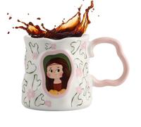 Générique Mug À Café En Céramique - 38cl Résistant À La Chaleur Et Design | Tasses Esthétiques Pour Boissons Chaudes,Pour Café Thé Lait Eau Jus Maison Bureau École