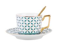 Générique Mug à café Humoristique, Tasse à thé condensé en céramique de 200 à 300 ML, Soucoupe à Lait Assortie pour Le Petit-déjeuner, idéale pour Un café à Domicile (C) (F 200 300 ML)