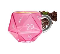 Générique Mug À Café, Tasse À Lait Dés Polyédriques, Mugs En Verre Pour Soirée Jeux, Pour Routine Matinale Fête D'Anniversaire Célébrations Saisonnières Lieu De Travail Moments De Détente Loisirs
