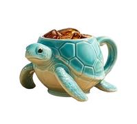 Générique Mug À Café Tortue - Design Tortue pour Boissons - Mug en Céramique avec Effet 3D Adorable | Idée Cadeau pour Amateurs de Thé Glacé et Art du Sable - Toutes Saisons Anniversaires et Fêtes