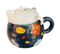 Générique Mug à Café - Ustensile de Thé avec Design de Chat - Mug Mignon pour Café - Idéal pour le Thé, le Cacao, le Latte, le Vin, le Jus, la Bière, le Lait, la Cuisine, le, le Restaurant, les