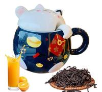 Générique Mug à Café - Ustensile de Thé avec Design de Chat - Mug Mignon pour Café | Idéal pour le Thé, le Cacao, le Latte, le Vin, le Jus, la Bière, le Lait, la Cuisine, le, le Restaurant, les