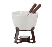 Générique Mug À Fondue,300ml Pot en Céramique avec Fourchettes | Coupe À Fondue Sucrée Mug À Chocolat Fondant | pour Fête Vacances Anniversaire Noël Personnel Fromage Beurre
