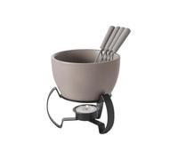Générique Mug À Fondue Au Chocolat | Mini Pot en Céramique avec Fourchettes - Set De Fondue Au Chocolat avec Mug | pour Fromage Dessert Maison Cuisine Bureau Fête Pique-Nique Soirée