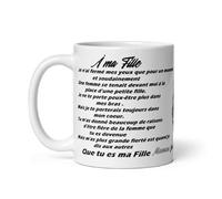 Générique Mug à ma fille pour lui dire à quel point vous l'aimez idée de cadeau à offrir pour un anniversaire, à Noël, ou tout simplement pour le plaisir d'offrir