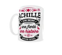 Générique Mug Achille - Un nom, une fierté, une histoire, aucun rival - Cadeau prénom personnalisé