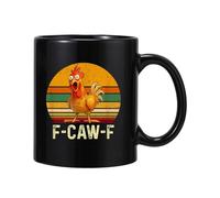 Générique Mug Amusant de Poulet - Tasse Céramique 350ml pour Lait et Boissons,Mug de Café du Matin Hilarant - Pour Maison Bureau Appartement Dortoir Universitaire Salon Salle À Manger Salle De Classe