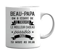 Générique Mug Beau-Père Cadeau Beau-Papa Tasse de Café 3.3E+2 milliliters Céramique Ronde Passe au Lave-Vaiselle et au Micro-ondes