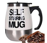 Générique Mug Café Auto-Mélangeur 400ml - Tasse Magnétique Électrique Automatique | Gobelet Voyage Acier Inoxydable Chocolat Chaud Thé Protéines, Gadget Bureau Cuisine Piles Cadeau Men Femme