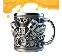 Générique Mug Café Inoxydable | Isothermes 300ml avec Bec Verseur - Grande Ouverture Étanche Double Paroi Isotherme Gourde Randonnée Camping Pique-Nique Voiture
