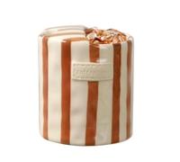 Générique Mug café Mug rétro 300 ml peint à la main avec trou de succion | Mug rayé thermorésistant avec orifice pour maison cuisine/salle à manger lait jus latte boissons