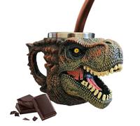 Générique Mug Dinosaure - Mug Café 3D Inspiré Par Les Dinosaures,Récipient Boissons Froides Chaudes Réutilisable Pour Collectors Chocolat Lait Bière Maison Camping