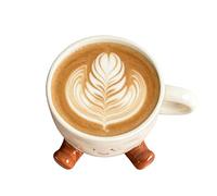 Générique Mug en Céramique,Tasse Céramique Lait 300ml Avec Pieds | Tasse Café Latte avec Poignée Ergonomique - Usage Multiple pour Café, Thé, Lait, Cuisine et Cappuccino