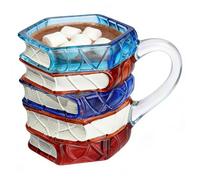 Générique Mug En Forme De Livre,Mug en Verre Coloré à Effet 3D - Livre,Cadeau Mixte pour Maison Bureau Anniversaire et Noël