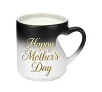 Générique Mug for Coffee - Heart Drinkware for Sipping | Porcelain Vessel with Contoured Grip & Thermal Retaining Clay for Gulping, Tasting, Brewing and Serving Morning Espresso Cocoa