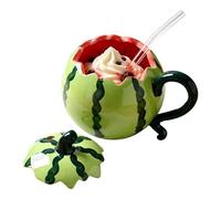 Générique Mug Humoristique À Café | Pastèque De 30 vec Couvercle Paille,Mugs Latte Et Tasses Eau Pour Femme,Pour Maman Sœur Collègue Anniversaire Diplôme Vacances Maison Bureau Camping