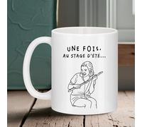 Générique Mug humour “Une fois au stage d’été…” - Cadeau drôle - Idée cadeau secret santa - Mug second degré - Tasse imprimée humour adulte - 330 ml