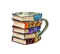 Générique Mug Isotherme Pour Thé Chaud - Tasse à Thé Fait Main en Forme de Livre 3D Coloré - Accessoire de Cuisine, Poignée Ergonomique pour Bibliothécaire et Amateur de Lecture