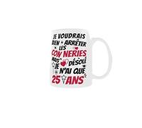 Générique Mug Jeunesse Éternelle - L'Esprit Libre à 25 Ans, mg39a
