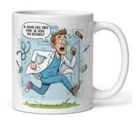 Générique Mug médecin - Tasse cadeau docteur - Idée cadeau drôle pour médecin, soignant, interne - Céramique 325 ml - Compatible micro-ondes et lave-vaisselle