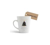 Générique Mug Noel nounou personnalisable - “Joyeux Noël Nounou” avec prénom - Cadeau de Noël pour nounou assistante maternelle - Tasse céramique imprimée