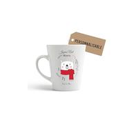 Générique Mug Noël personnalisable - “Joyeux Noel” avec surnom (Mamie, Marraine, Nounou, Parrain…) et prénom enfant - Cadeau de Noël personnalisé - Tasse ours d’hiver