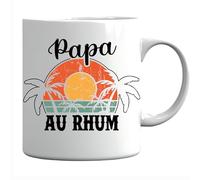 Générique Mug Papa au Rhum Tasse Père Cadeau Pépe Mug Fête des Pères tasse de café