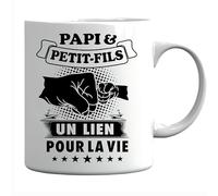 Générique Mug Papi & Petit-Fils un lien pour la vie Cadeau Papi & Petit Fils Papou Tasse Papy Fête des Pères tasse de café