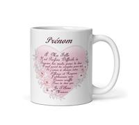 Générique Mug personnalisable Ma Fille à personnalisé je t'Aime message amour idée cadeau original pour enfant femme anniversaire Noël déclaration