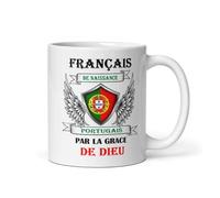 Générique Mug Portugal par la grace de Dieu très belle idée de cadeau à offrir à n'importe quel occassion, Noël, anniversaire, Amis, collègues, ou tout simplement pour le plaisir d 'offrir.