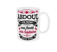 Générique Mug Prénom Abdoul - Un nom, une fierté, une histoire & aucun rival | Cadeau Original Personnalisé