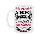 Générique Mug Prénom Abel - Un nom, une fierté, une histoire & aucun rival | Cadeau Original Personnalisé