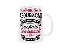 Générique Mug Prénom Aboubacar - Un nom, une fierté, une histoire & aucun rival | Cadeau Original Personnalisé