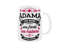 Générique Mug prénom Adama - Un nom, une fierté, une histoire - Cadeau personnalisé et original