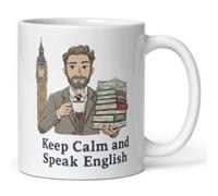 Générique Mug prof d'anglais - Tasse cadeau professeur - Mug drôle pour enseignant, prof ou étudiant en anglais - Idée cadeau anniversaire, Noël, fin d'année scolaire - Céramique 325 ml