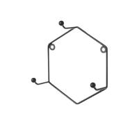 Générique Mug Rack Wall Mounted, Geometric Metal Home Organizer, Hexagonal Wall Mount Mug Storage Holder, Hanger for Tableware Aprons Rags Home Dining Room Cafe Decor