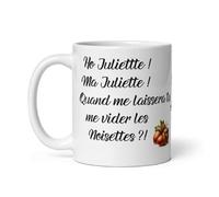 Générique Mug rigolo écureuil oh ma Juliette très belle idée de cadeau à offrir à n'importe quel occassion, Noël, anniversaire, Amis, collègues, ou tout simplement pour le plaisir d 'offrir.
