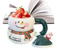 Générique Mug sapin de Noël Tasse isotherme décorative 500 ml pour boissons | Mug en Céramique avec Décoration de Noël pour thé, lait, eau, jus, maison, fête, dortoir, café, appartement, couple,