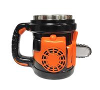 Générique Mug Tronçonneuse - Tasse Café Amusante Capacité 400ml | Gòbelets Thé Nouveauté | Doublure Intérieure Inòx, Extérieur Résine, Décoration Bureau Intéressante, Cadeau Hommes, Femmes