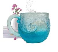 Générique Mugs À Café Avec Un Thème Du Bord De Mer,Récipient À Thé D'une Capacité De 355 Millilitres,Verre À Eau En Verre Avec Un Thème De - Pour Bar Cuisine Maison Café Réunion Pique-Nique