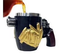 Générique Mugs À Café Originaux | 35 Cl 3D Cool Drôle Décor De Bureau - Mug à Café en Acier Inoxydable - Pour Maison Fête Jeu Camping Randonnée Aventure Pêche Feu de Camp Temps Froid Thé Whiskey
